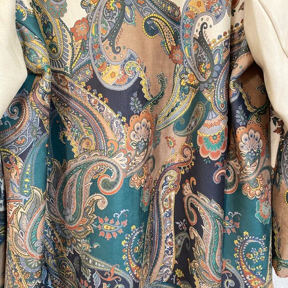 GRAVER Susan Graver Regular Printed Suede Shawl Collar Jacket 1X - Picture 11 of 11